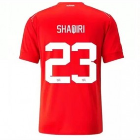Schweiz Xherdan Shaqiri 23 2023/2024 Hemma Fotbollströjor Kortärmad
